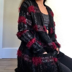 Oversized Plaid Cardigan (grungy)
